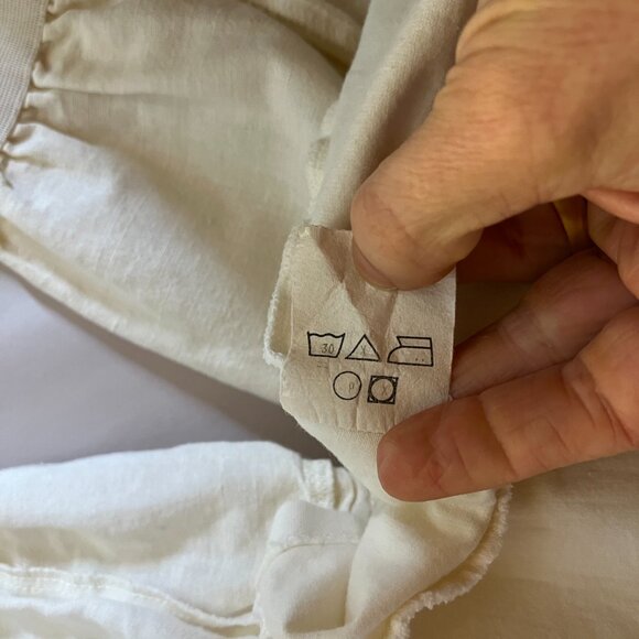 Vintage Country Line Size 36 Cream Top Puffed Sleeves *Flaws - Picture 15 of 16